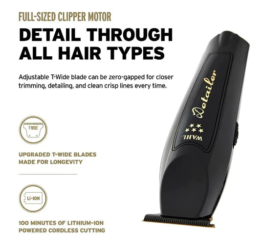 WAHL PROFESSIONAL 5 STAR CORDLESS BARBER COMBO - MAGIC & DETAILER