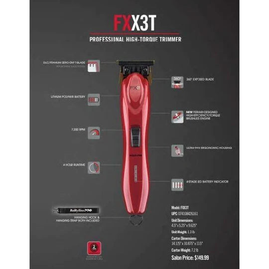 BABYLISS PRO FX3 CORDLESS TRIMMER