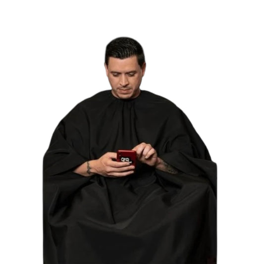 BARBER STRONG THE HANDS FREE BARBER CAPE - SOLID BLACK