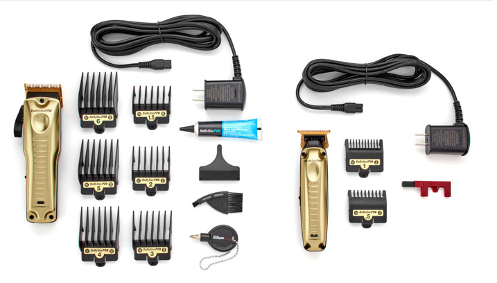 BABYLISS PRO LO-PRO FX LIMITED EDITION CLIPPER & TRIMMER COLLECTION SET - GOLD