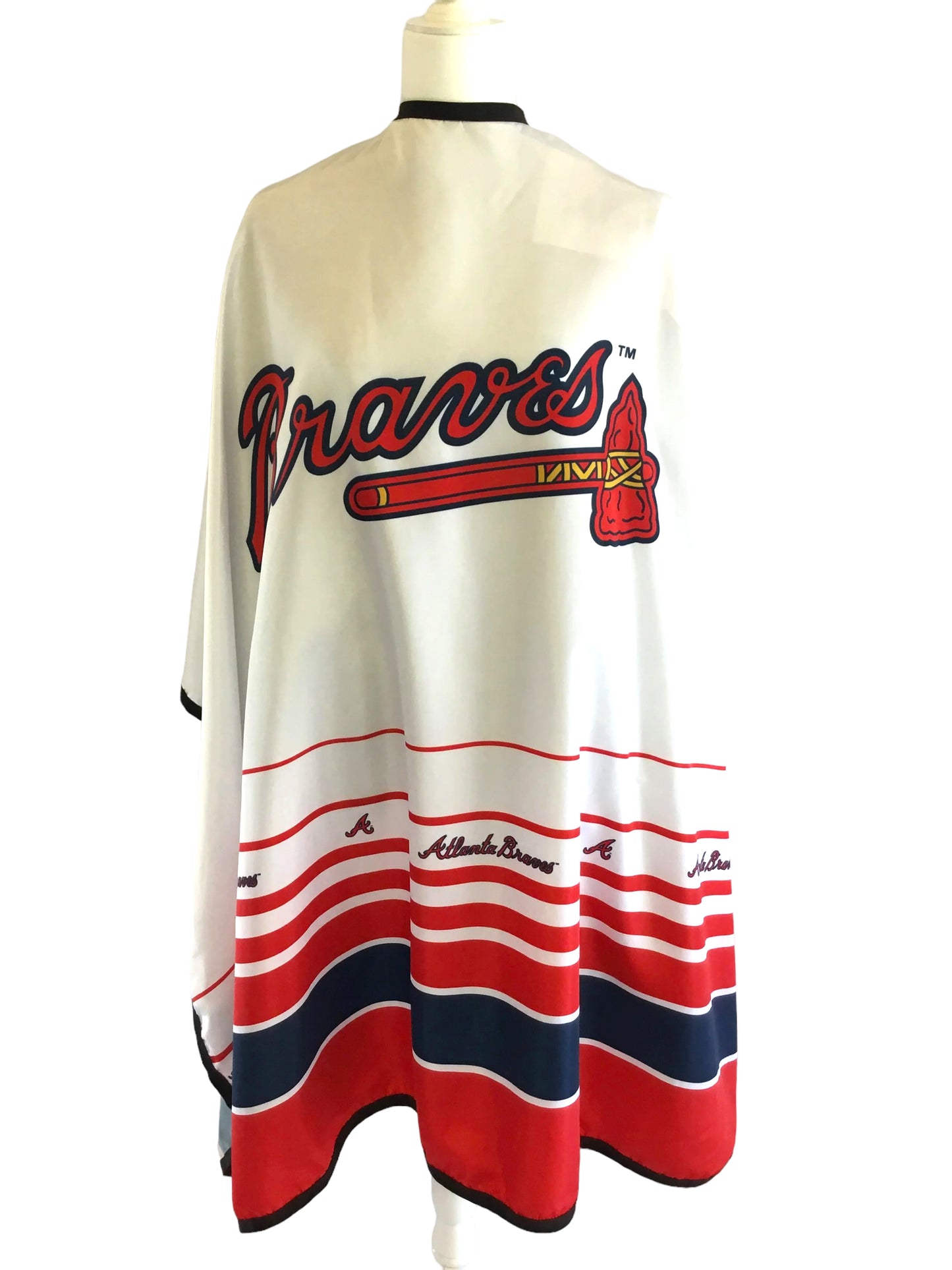 Atlanta Braves OFFICIALLY LICENSED MLB BARBER CAPES