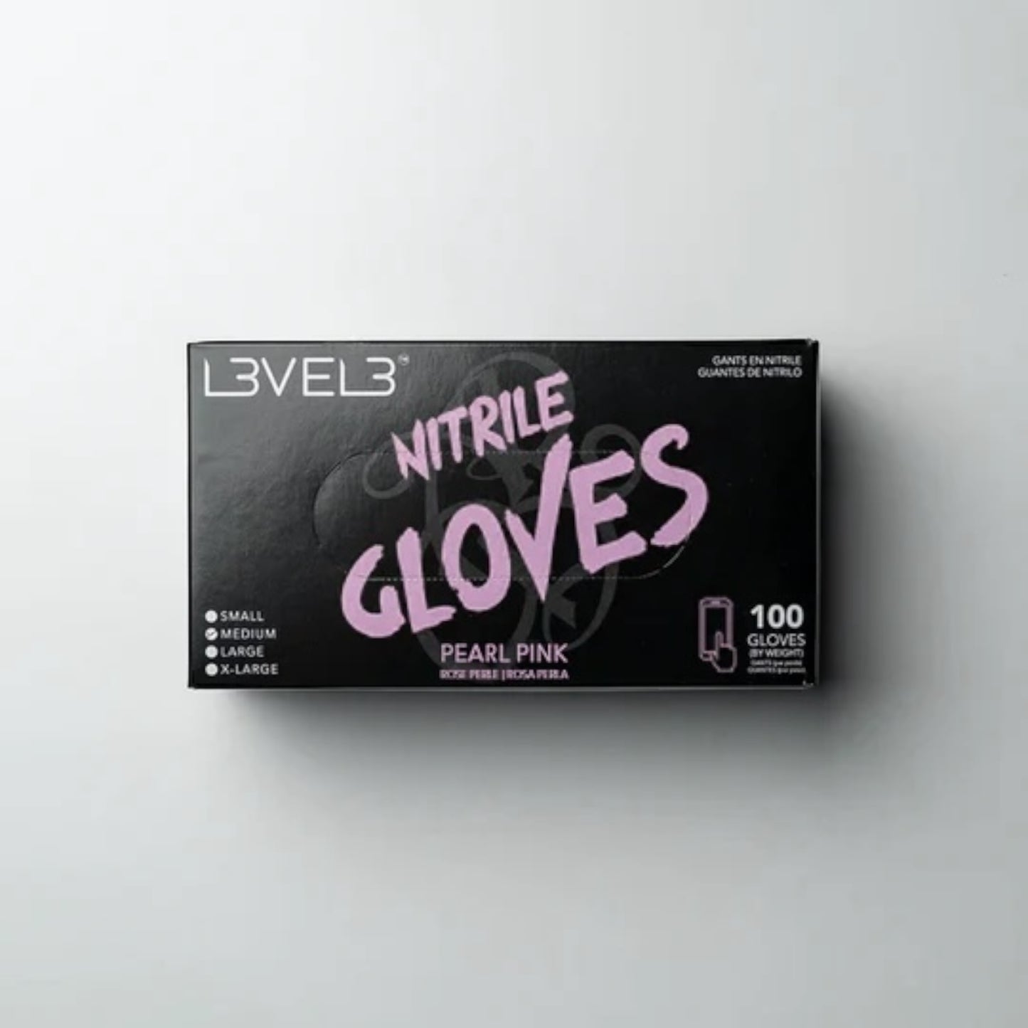 L3VEL3 PROFESSIONAL NITRILE GLOVES - PINK