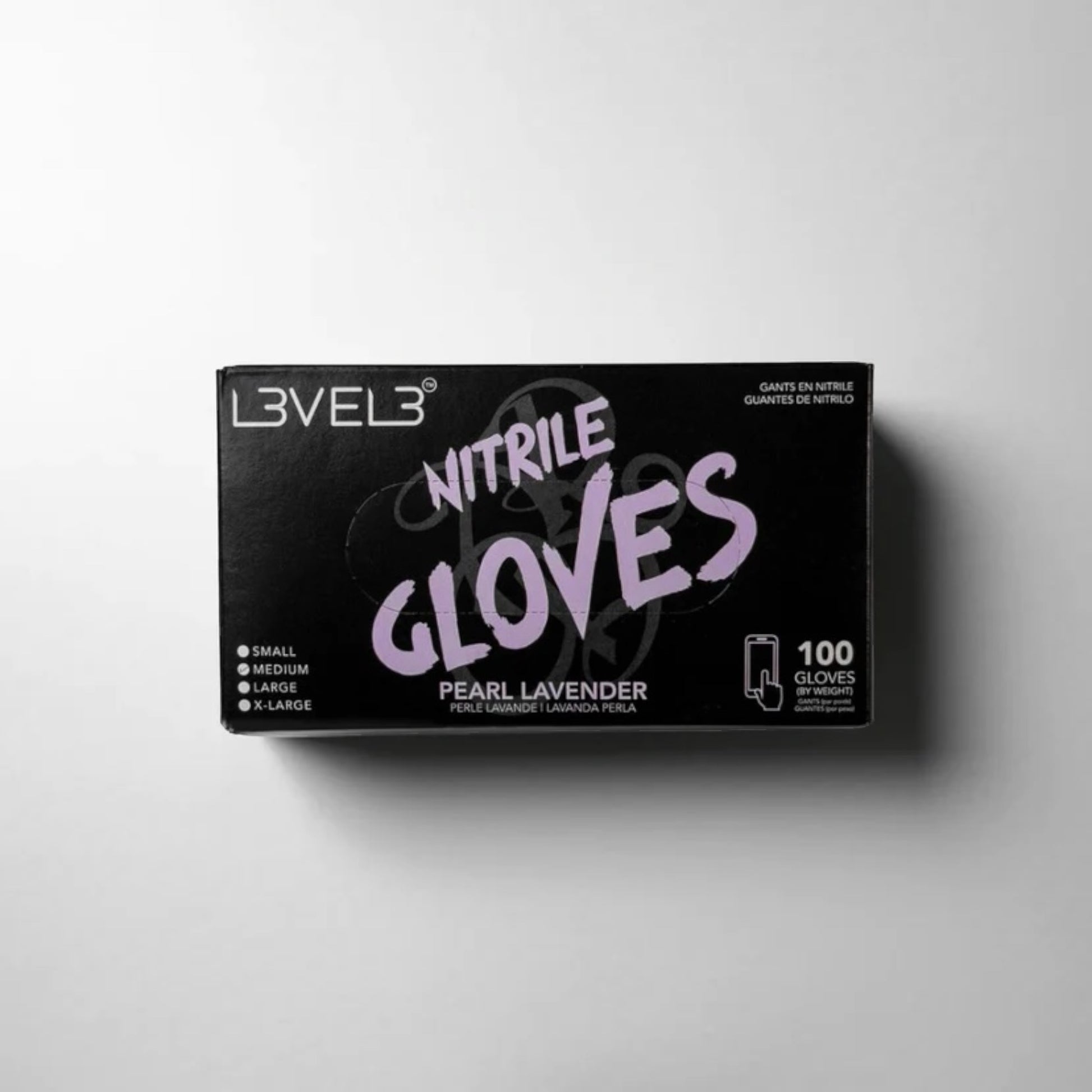 L3VEL3 PROFESSIONAL NITRILE GLOVES - LAVENDER