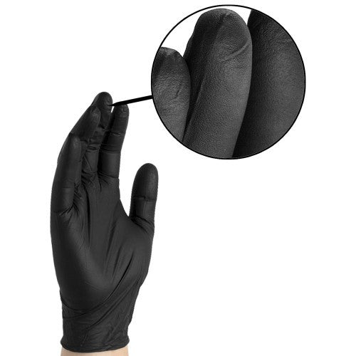 Glove Plus Black Nitrile Gloves 100 Pcs