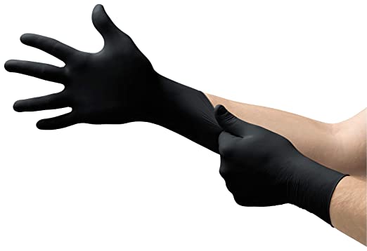 Glove Plus Black Nitrile Gloves 100 Pcs