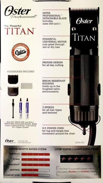 Oster Titan 2 Speed Universal Motor Clipper