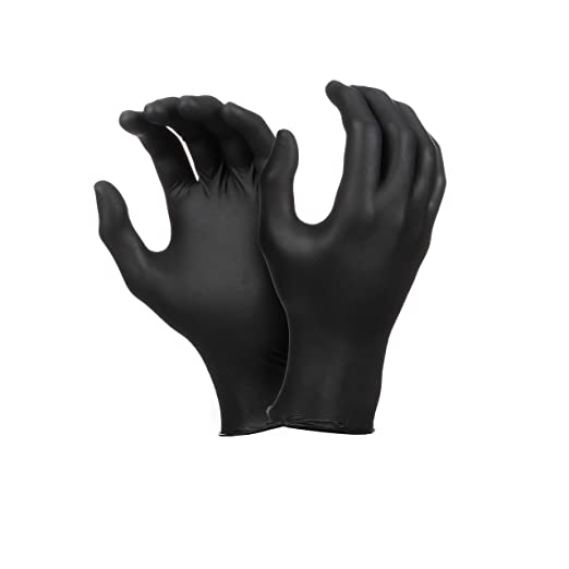 Glove Plus Black Nitrile Gloves 100 Pcs