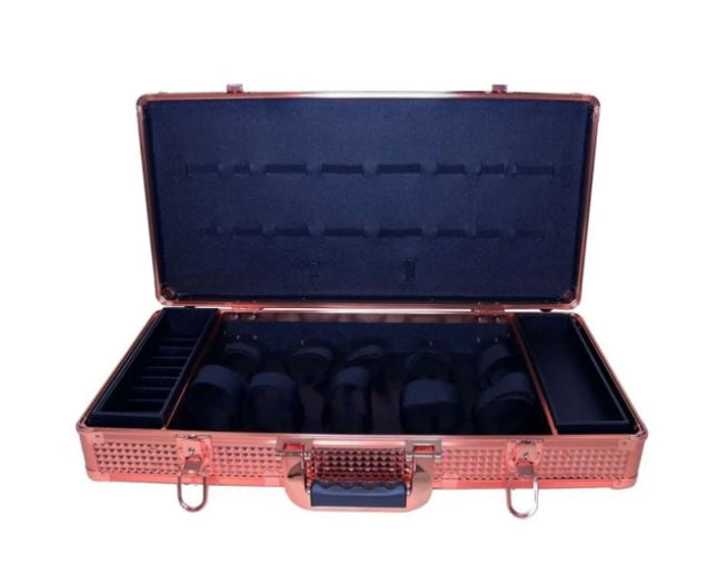 HAIRART BARBER CASE, BARBER KIT TOOL CASE ROSE GOLD