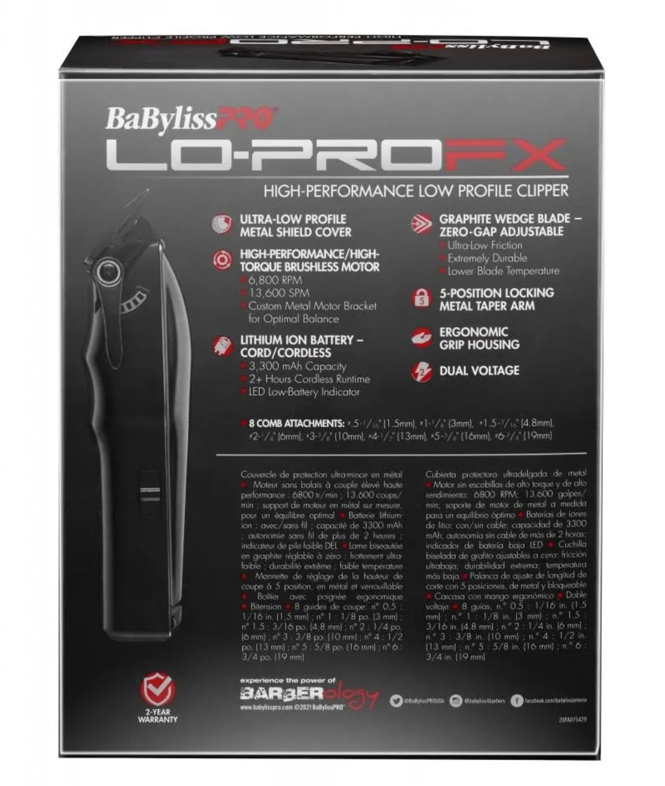 BABYLISS LO-PROFX CLIPPER