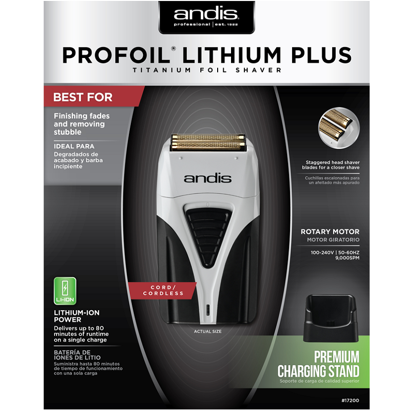 ANDIS PROFOIL LITHIUM PLUS TITANIUM FOIL SHAVER