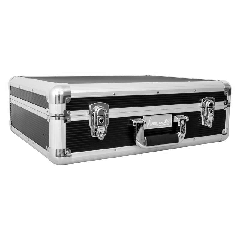 Vincent Large Master Barber Case - Black & Chrome