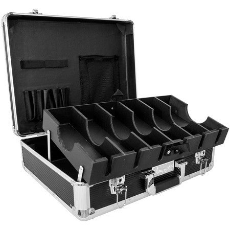 Vincent Large Master Barber Case - Black & Chrome