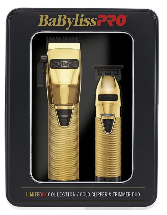 BABYLISS PRO LIMITED FX COLLECTION GOLD CLIPPER & TRIMMER DUO