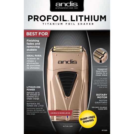 ANDIS COPPER PROFOIL LITHIUM SHAVER