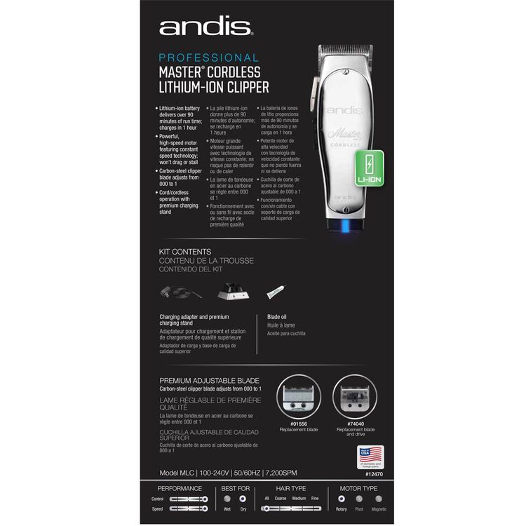 ANDIS MASTER CORDLESS LI CLIPPER