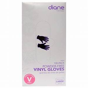 DIANE 100-PACK POWDER-FREE VINYL GLOVES IN BLACK